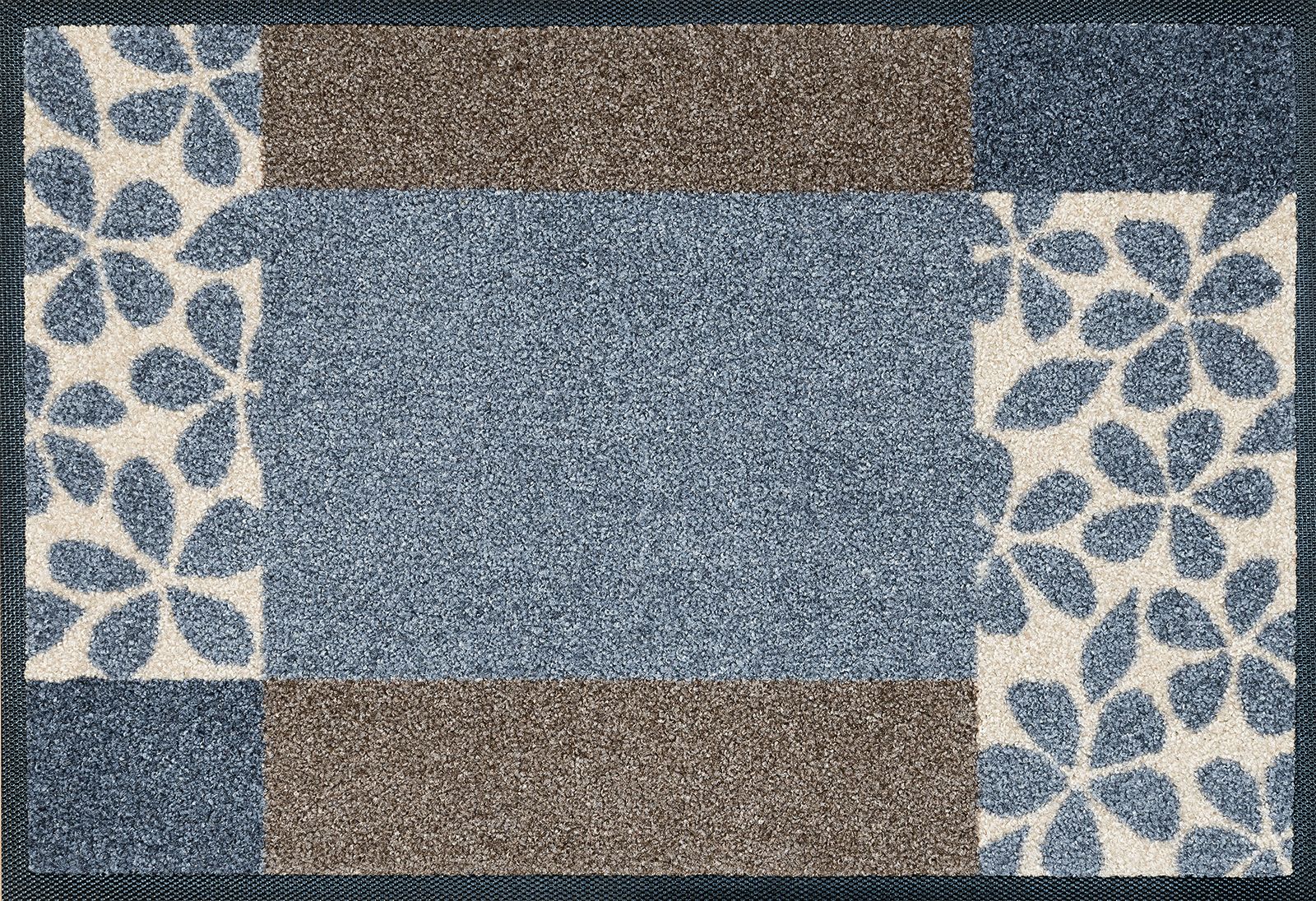 Fußmatte Florita grey, Wash & Dry Interiormatte, 040 x 060 cm, Draufsicht