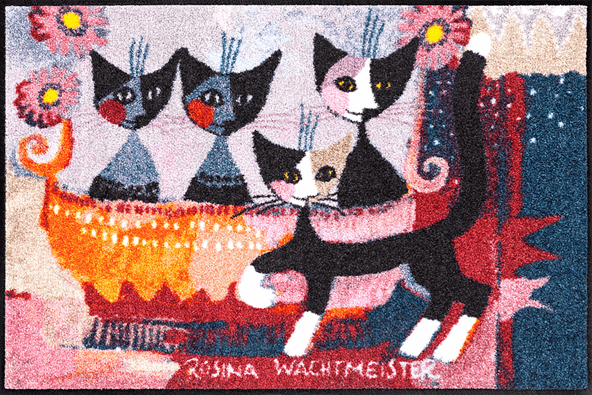Fußmatte La Mia Famiglia, Rosina Wachtmeister Lifestyle, 050 x 075 cm, Draufsicht