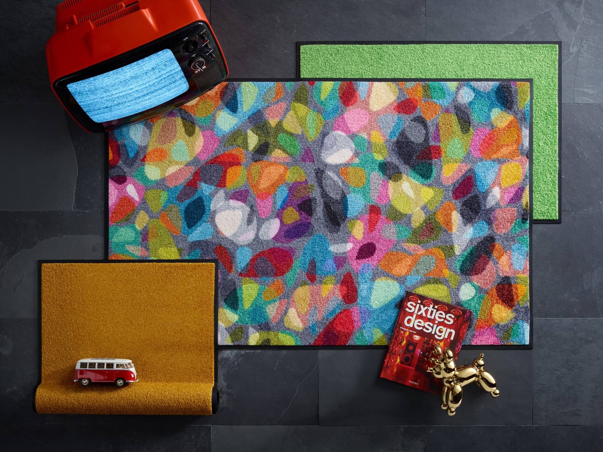 Fußmatte Reodiva, Wash & Dry Design, 075 x 120 cm, mehrfarbig, Milieubild