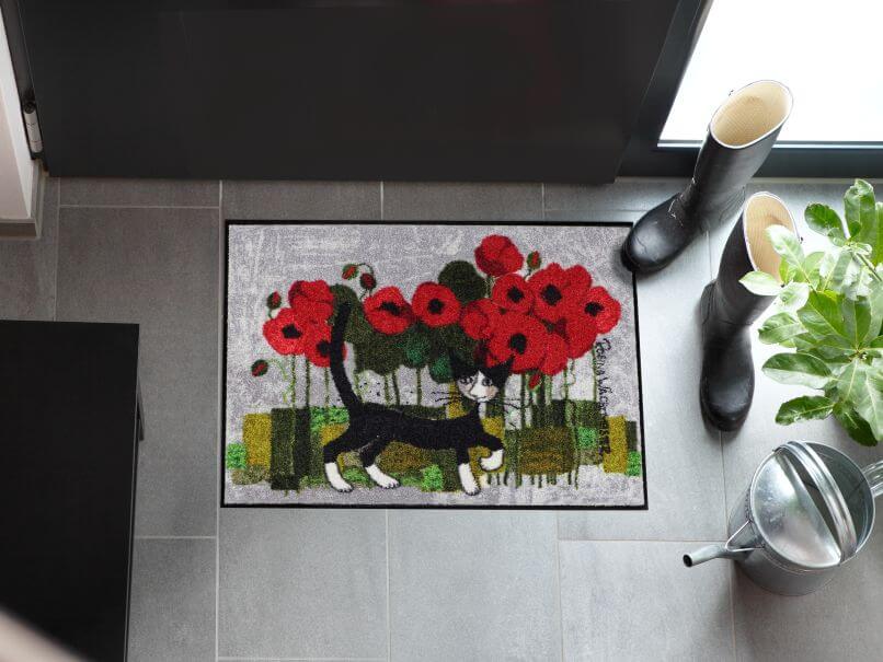 Fußmatte Poppywalk, Rosina Wachtmeister Lifestyle, 050 x 075 cm, Interieurbild