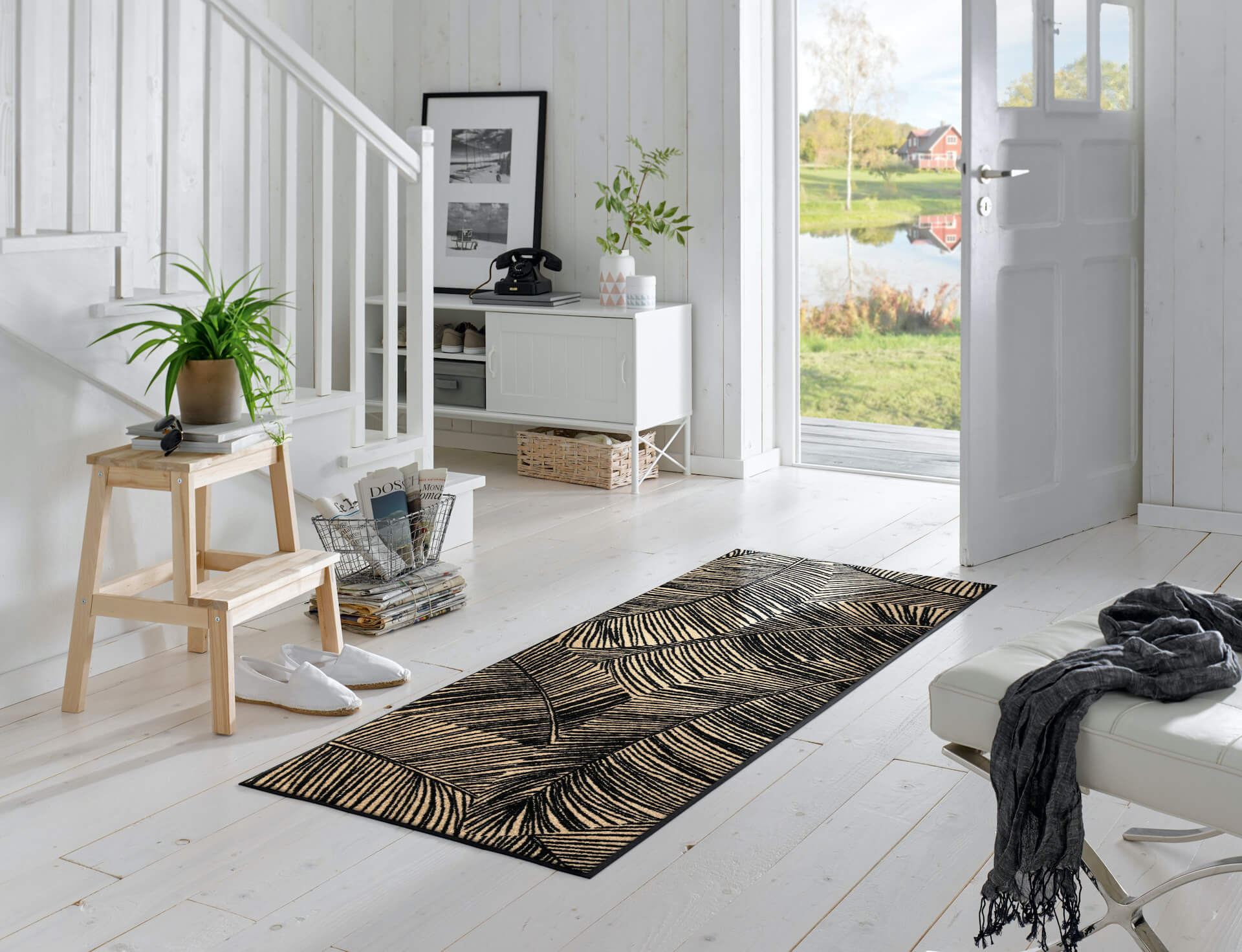 Fußmatte Fernetic, Wash & Dry Design, 075 x 190 cm, Interieurbild