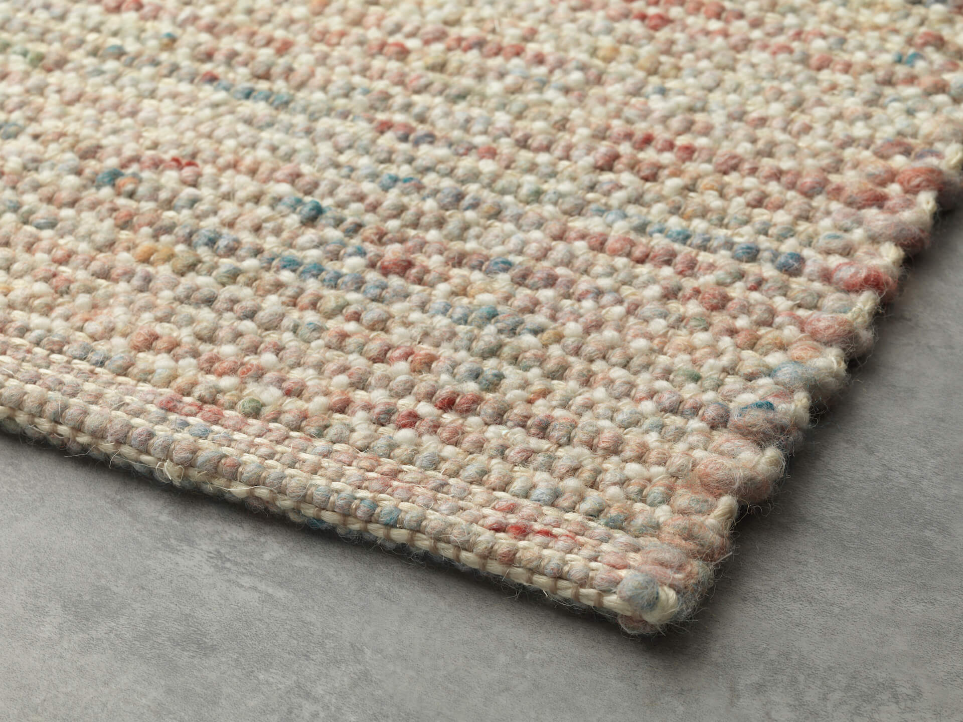 Handwebteppich Star Pearl, Materialmix Wolle/Viskose/Sisal, Farbe 71, Detailansicht