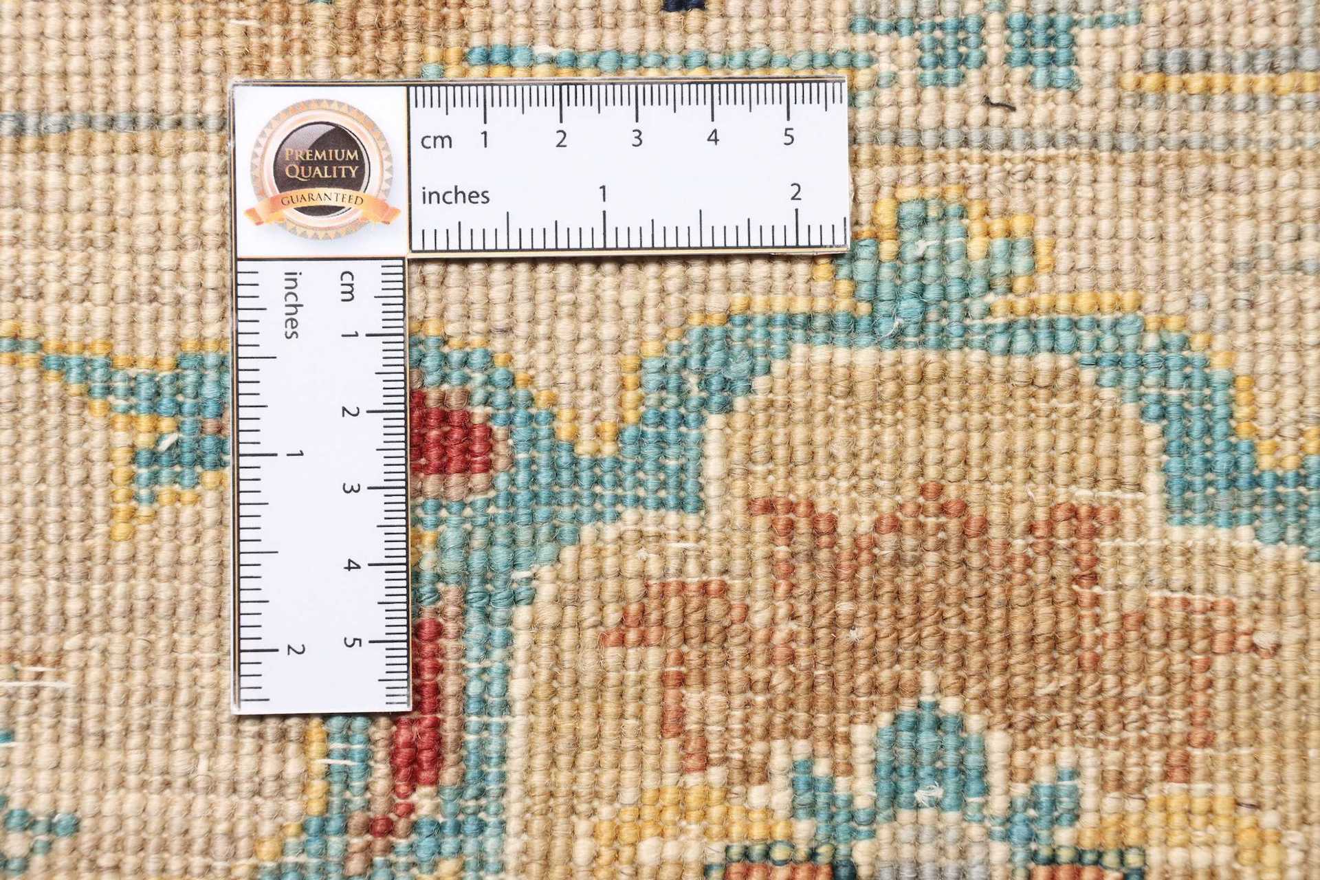 Afghanischer Teppich Ziegler M. Natural, Schurwolle, Rückseite
