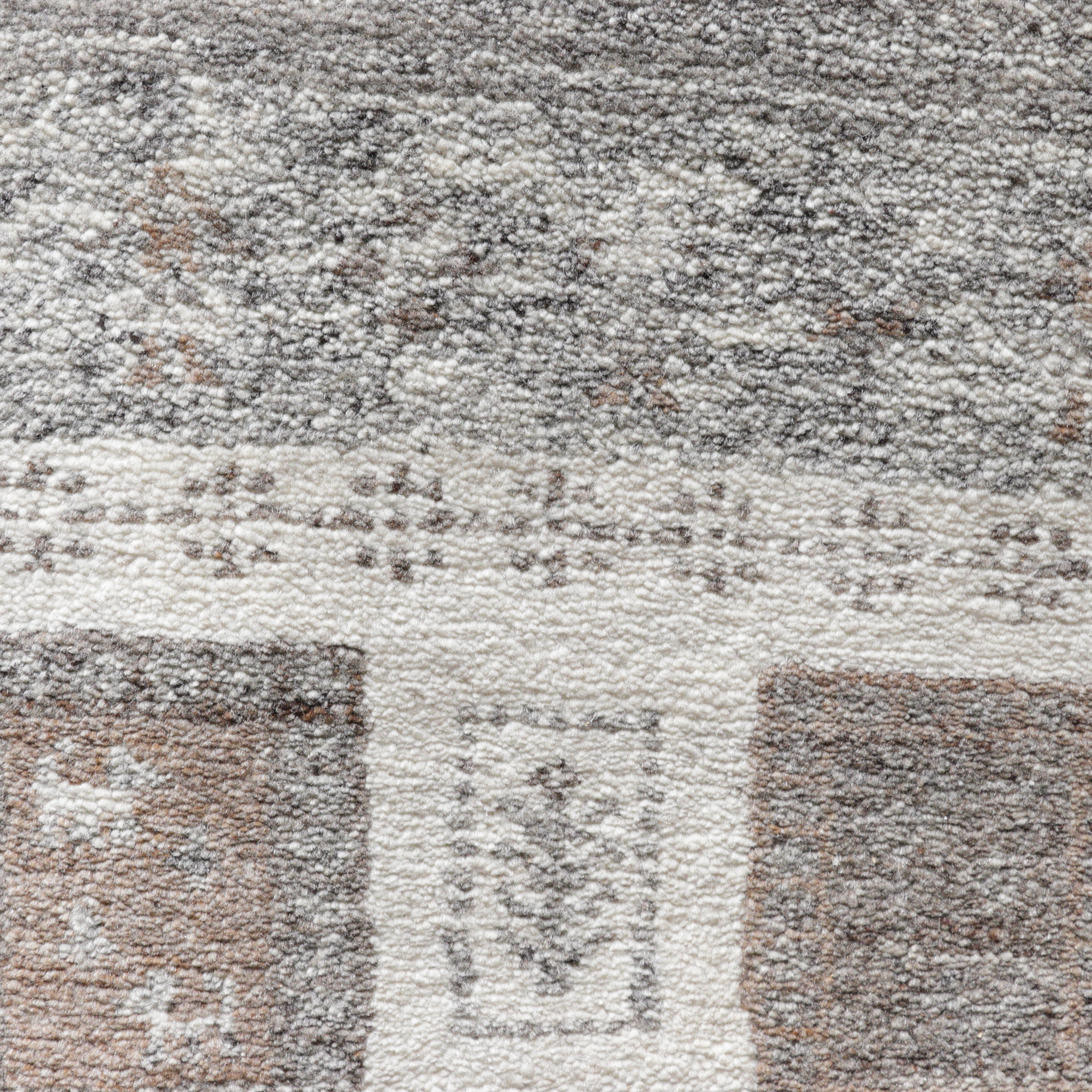 Nomade de Luxe, Gabbeh Natur Pur Kollektion, handgeknüpft aus Schurwolle, Detailansicht