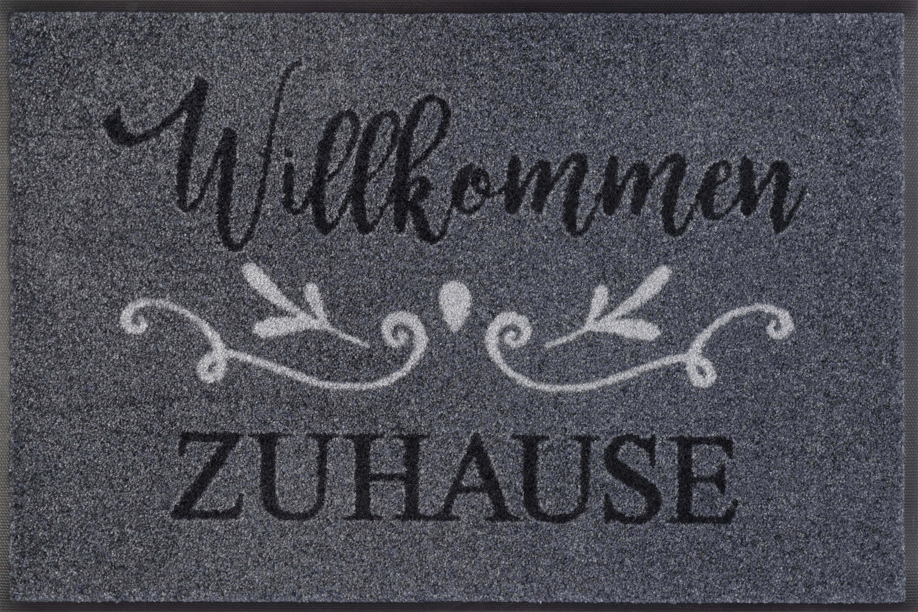 Fußmatte Willkommen Zuhause, Wash & Dry Enter & Exit, 050 x 075 cm, Draufsicht