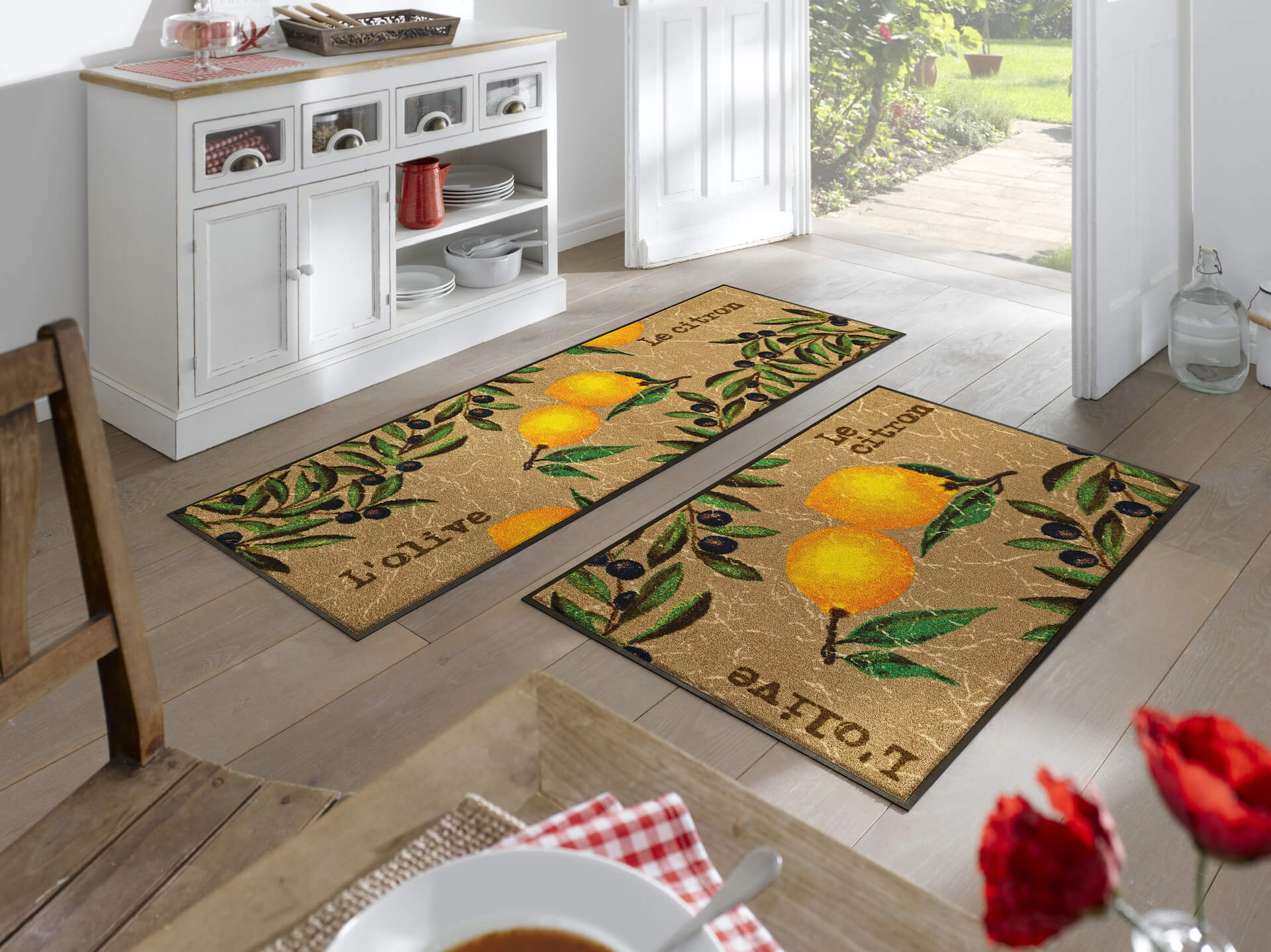 Fußmatte Le Citron, Wash & Dry Küchenmatte, 75 x 120 cm + 060 x 180 cm, Interieurbild