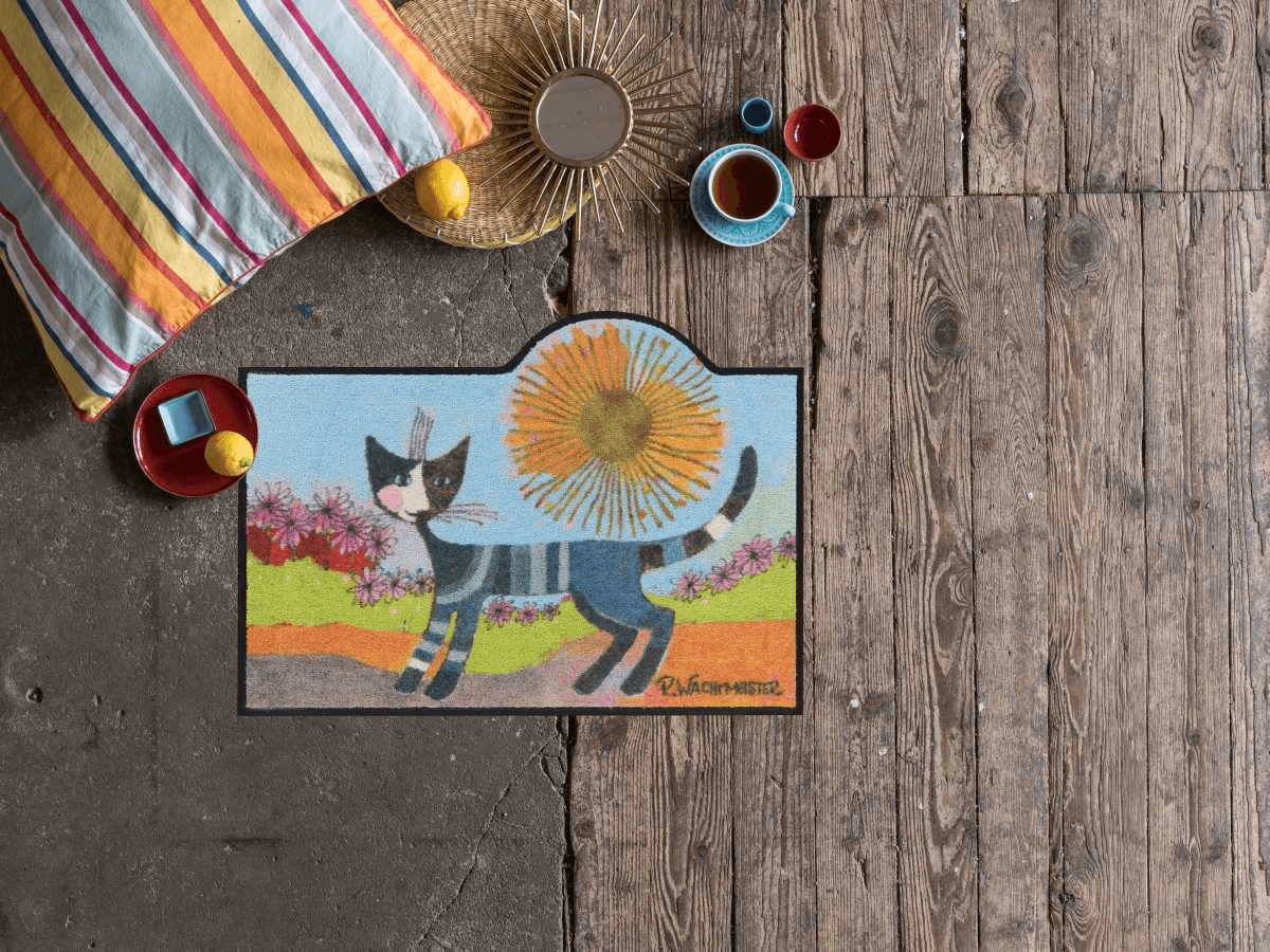 Fußmatte Good Morning Leo, Rosina Wachtmeister Eingangsmatte, 055 x 076 cm, Milieubild