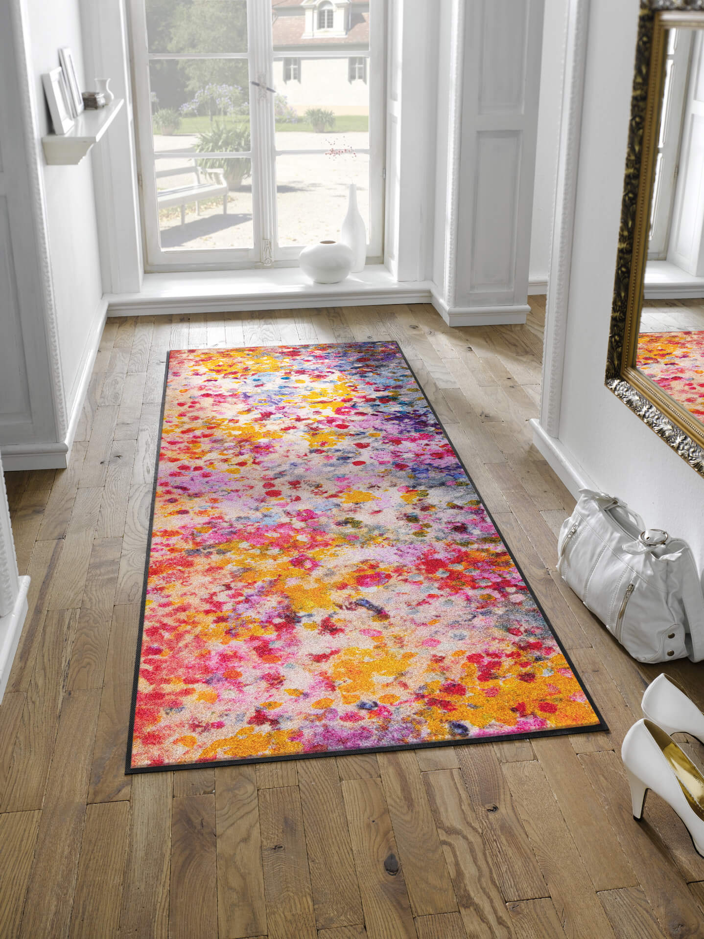 Fußmatte Wild Summer, Wash & Dry Design, mehrfarbig, 075 x 190 cm, Interieurbild
