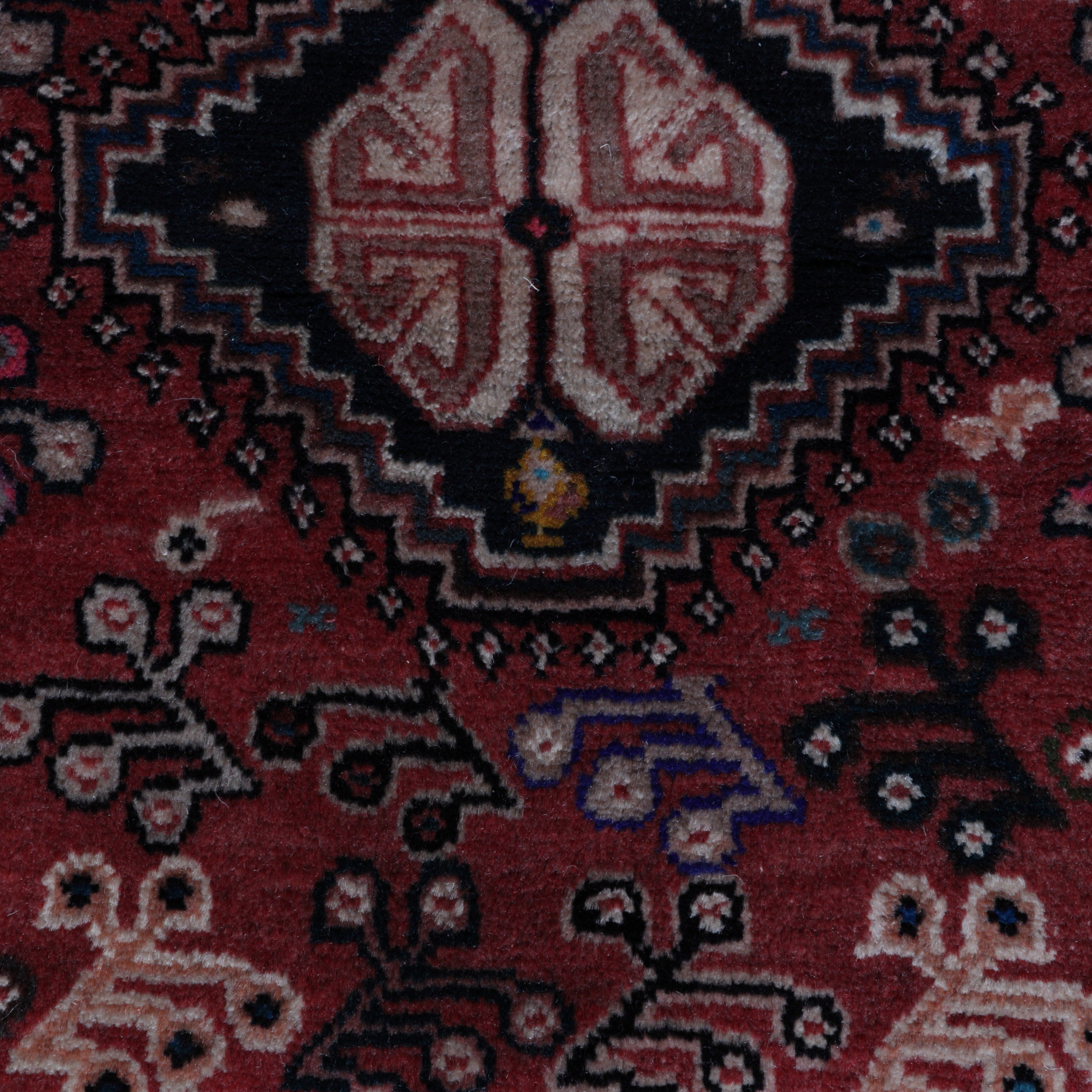 Original persischer Gashgai, handgeknüpft, mehrfarbig, Detailansicht