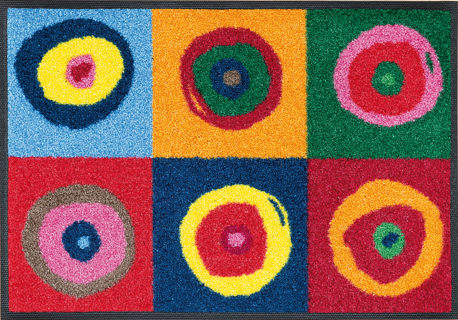 Fußmatte Sergej, Wash & Dry Design, mehrfarbig, 040 x 060 cm, Draufsicht