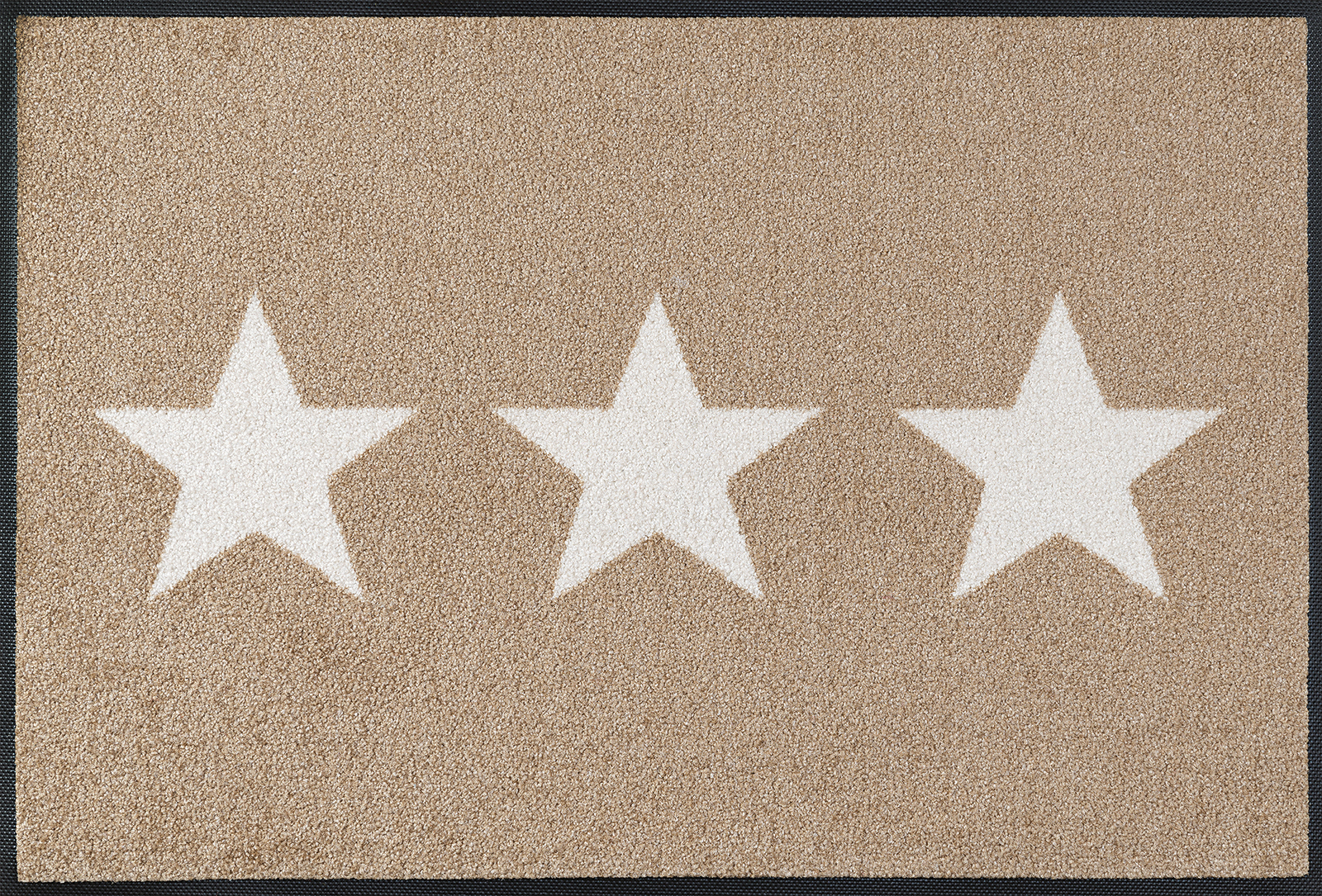 Fußmatte Stars sand, Wash & Dry Design, 50 x 75 cm, Draufsicht