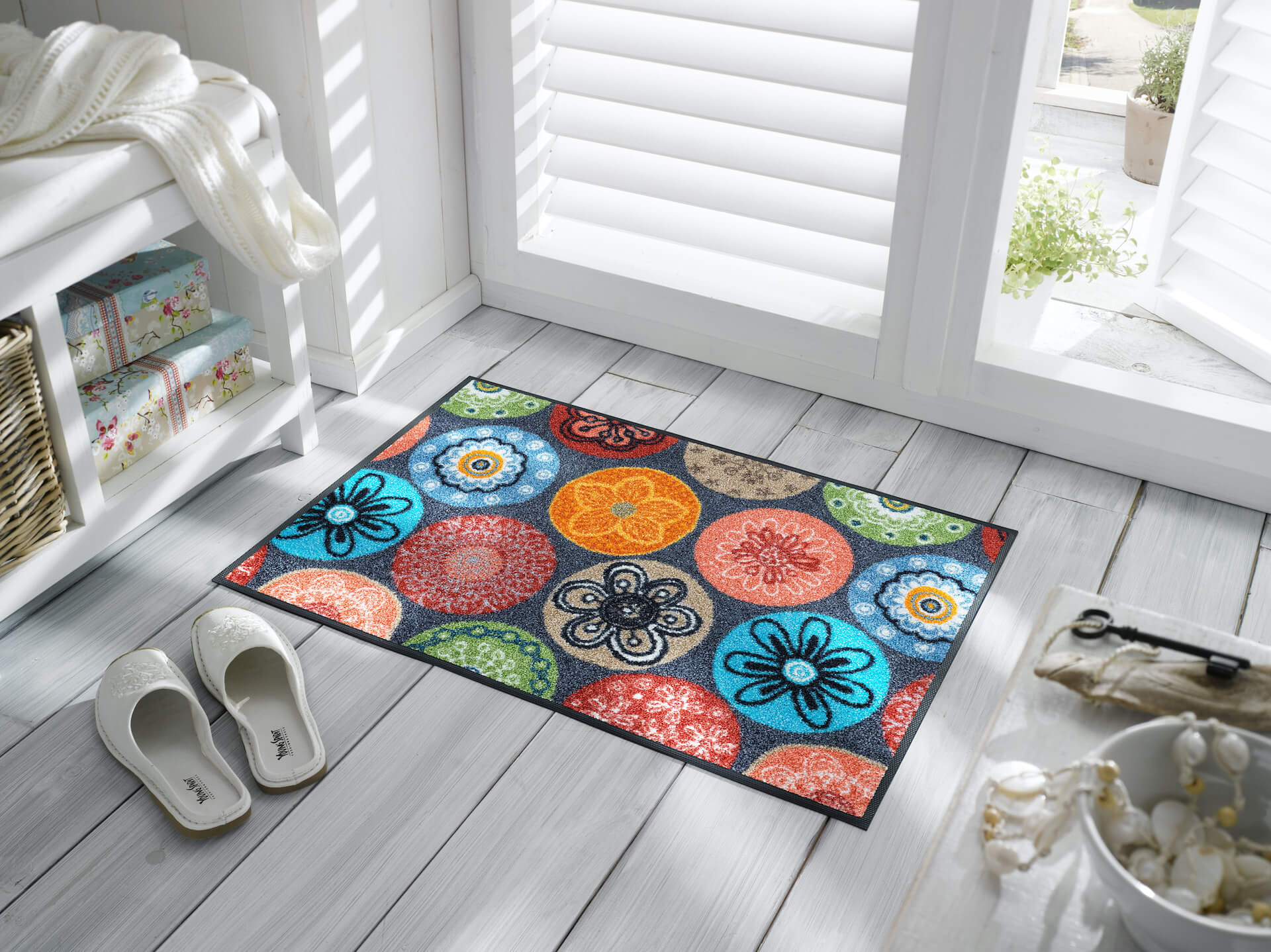 Sauberlaufmatte Coralis, wash & dry Design Fußmatte, mehrfarbig, 050 x 075 cm, Interieurbild
