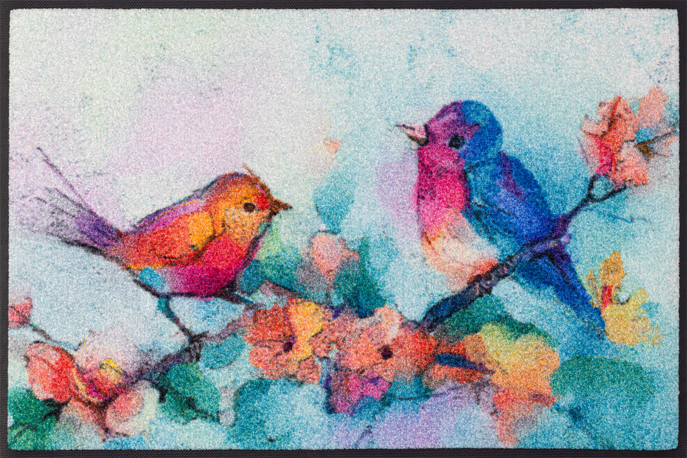 Fußmatte Birdorama, mehrfarbig, 50 x 75 cm, Draufsicht