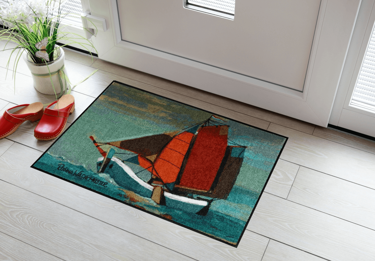 Fußmatte Sail away, Rosina Wachtmeister Lifestyle, 050 x 075 cm, mehrfarbig, Milieubild