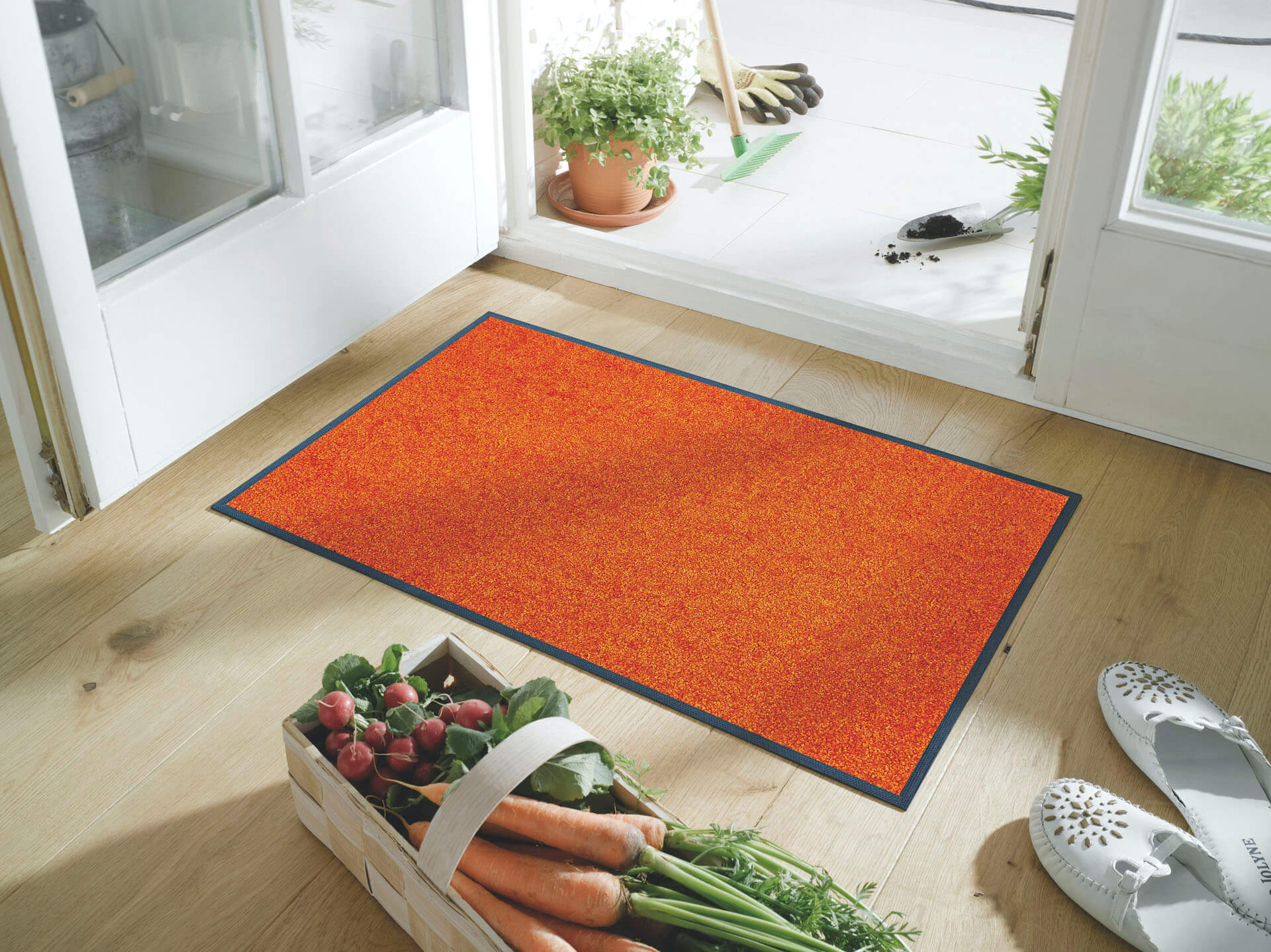 Fußmatte uni TC_Burnt Orange, Wash & Dry Trend Colour, 50 x 75 cm, Interieurbild
