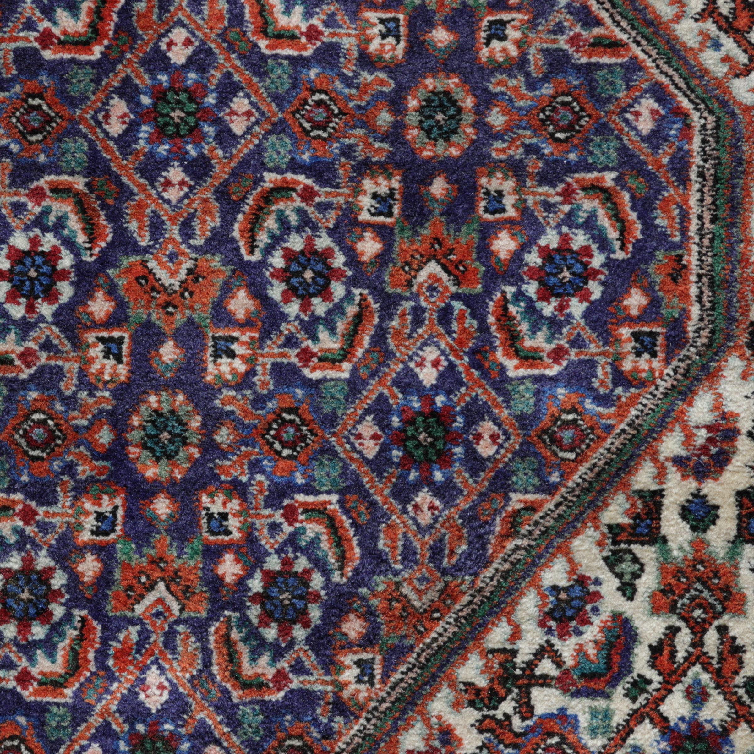 Persischer Bidjar, handgeknüpft, reine Wolle, 111 x 173 cm, Detailansicht