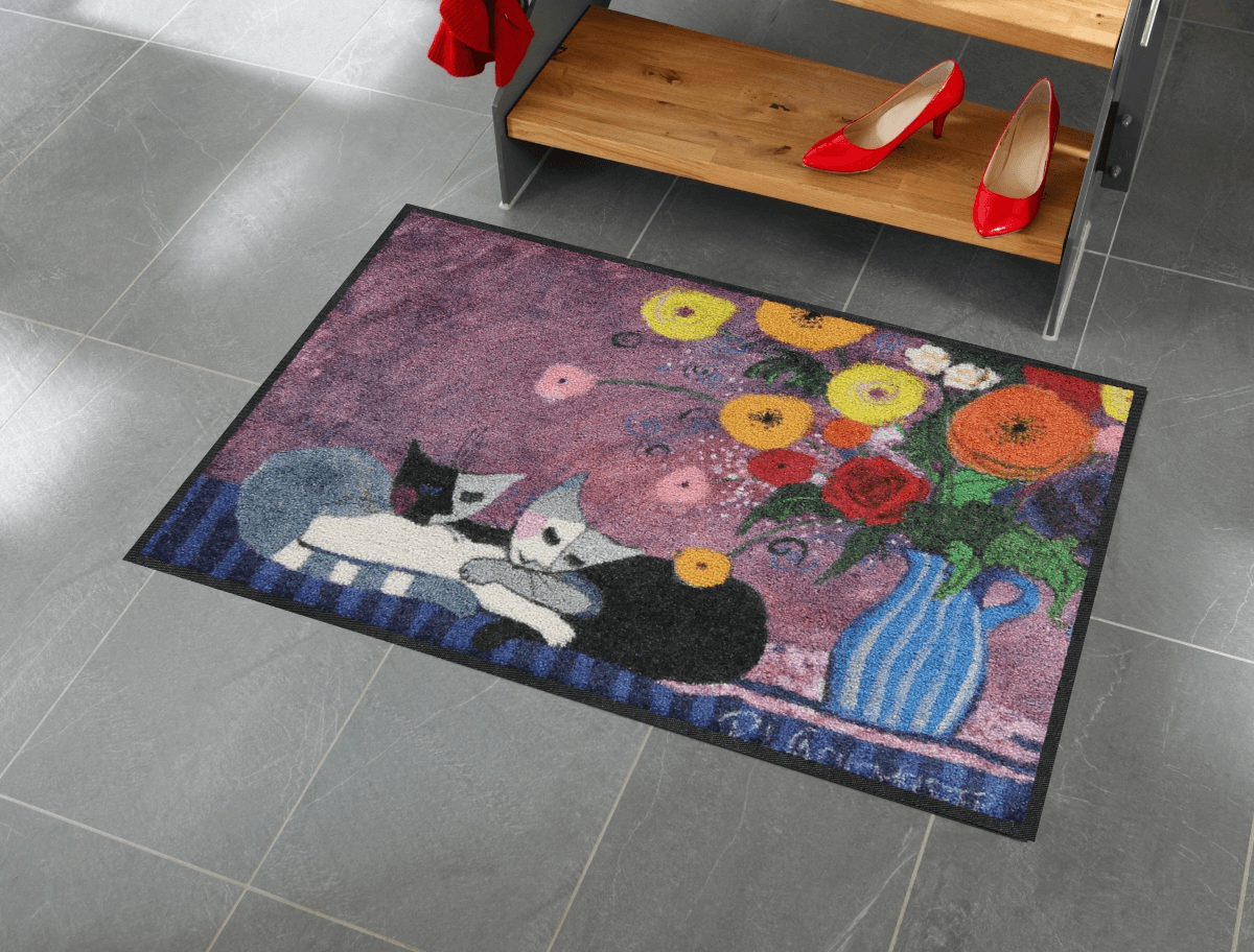 Fußmatte Sleep Well, Rosina Wachtmeister Design, 050 x 075 cm, Interieurbild